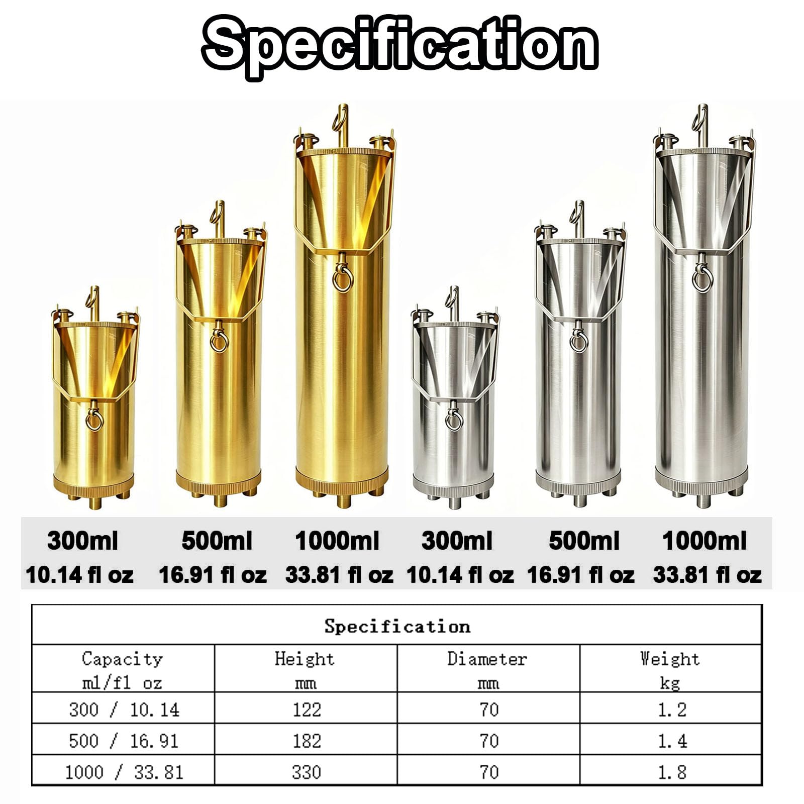 Échantillonneur inférieur en Laiton de 500 ML pour réservoir de Carburant