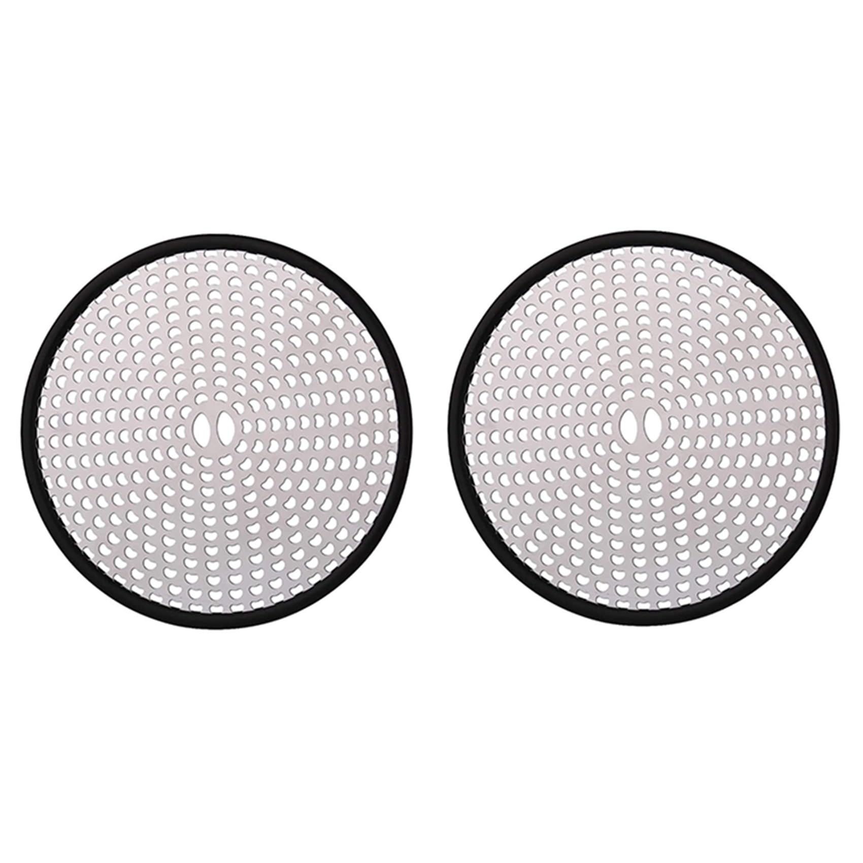 Jnchdghwa 2X Shower Drain Cover Hair Catcher,Easy Clean Floor Drain Protector Strainer Hair Trap Mesh for Bath Tub Sink Flat Floor