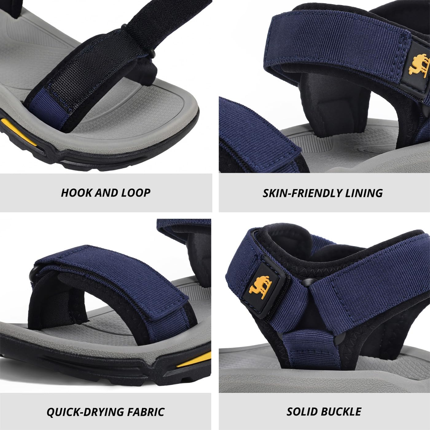 CAMEL CROWN Women's Waterproof Hiking Sandals Adjustable Water Sandal Arch Support Open Toe Summer Sandals Beach Shoes For Outdoor Athletic Sport Walking