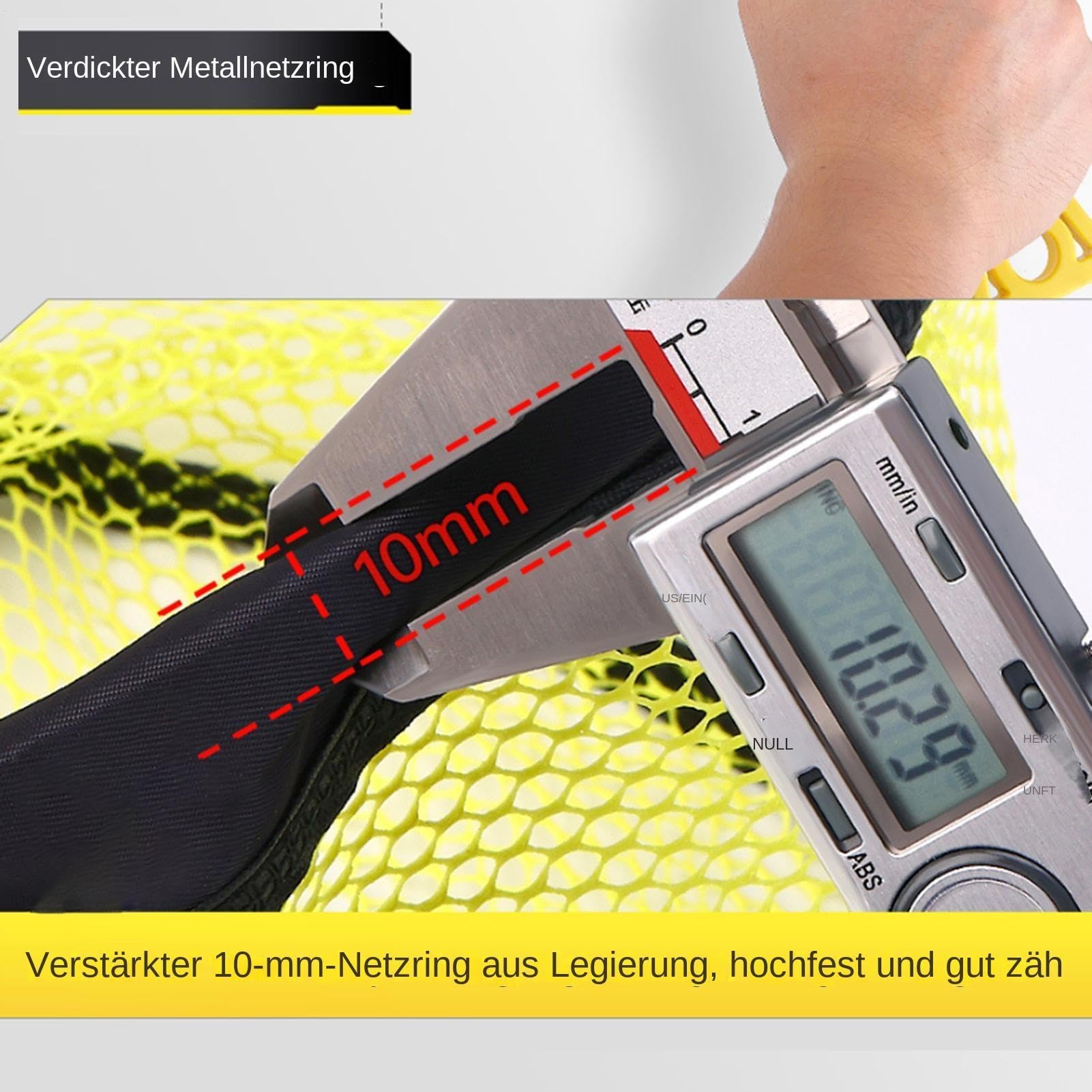 Kescher Faltbarer Landekescher mit rutschfestem Griff