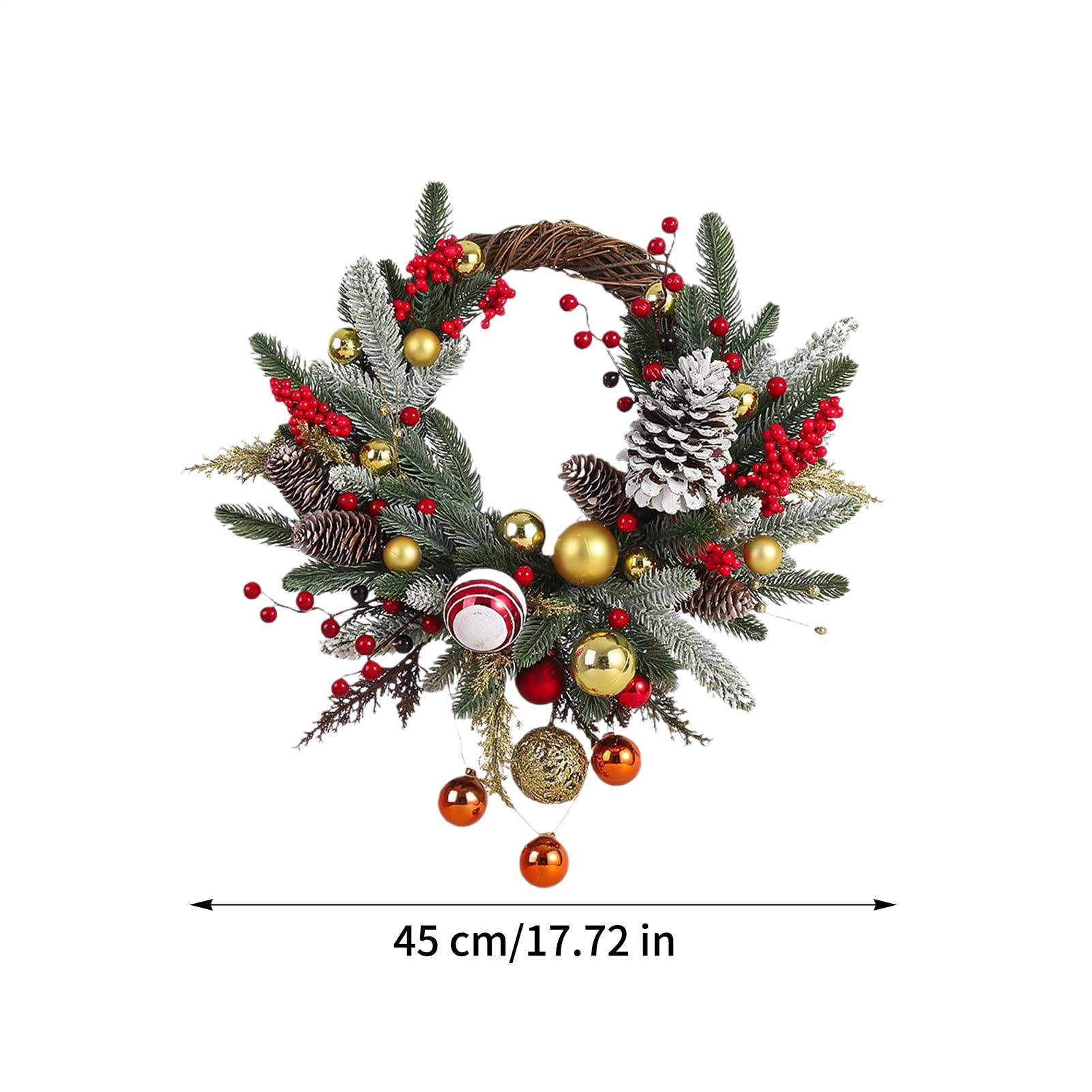 Corona de Navidad Guirnalda Decorativa para Decoración de Pared