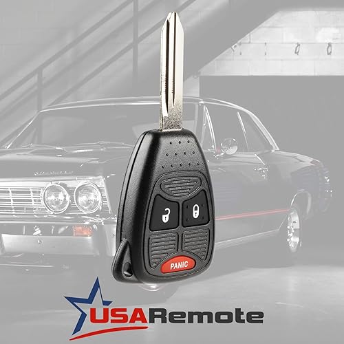 Miniatura 9 de 2 llaves remotas de entrada sin llave USARemote 3btn para Wrangler Ram Durango Magnum Nitro Calibre Patriot Compass Aspen PT Cruiser