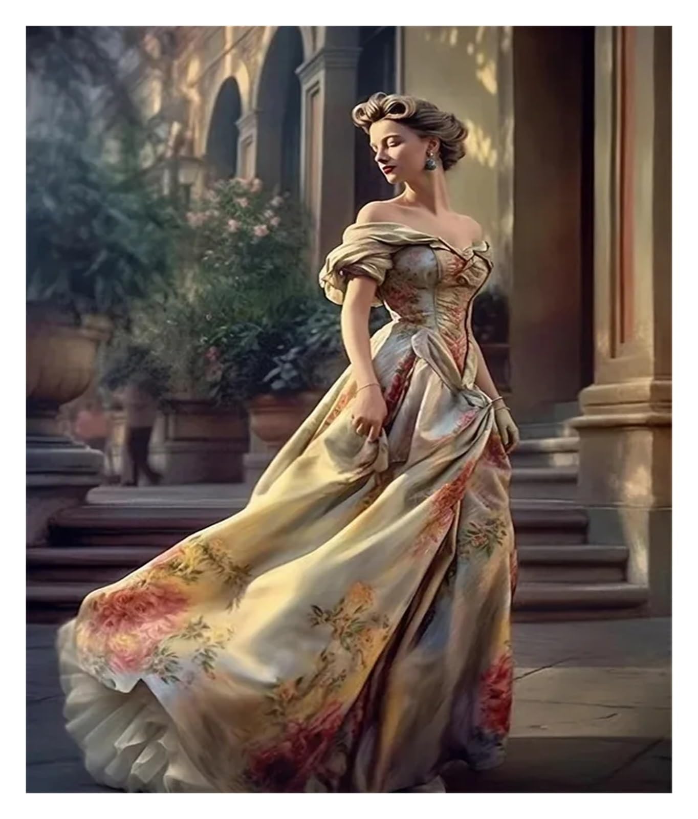 Tableaux décoration murale moderne portrait d'art vintage affiche toile