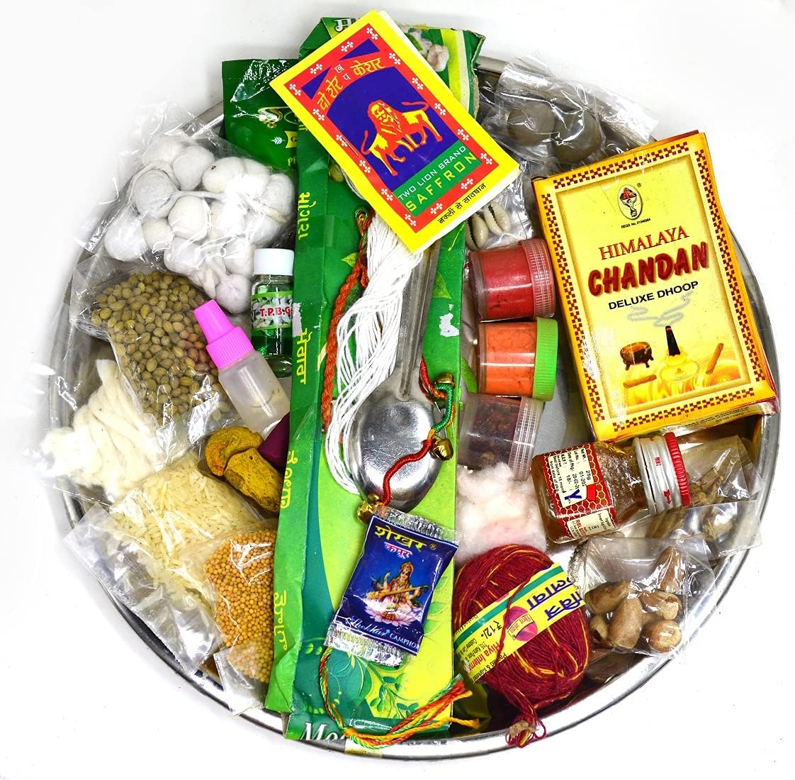 Diwali Pooja Thali, Pooja Kit, Complete All in one Pooja, 31 Pooja