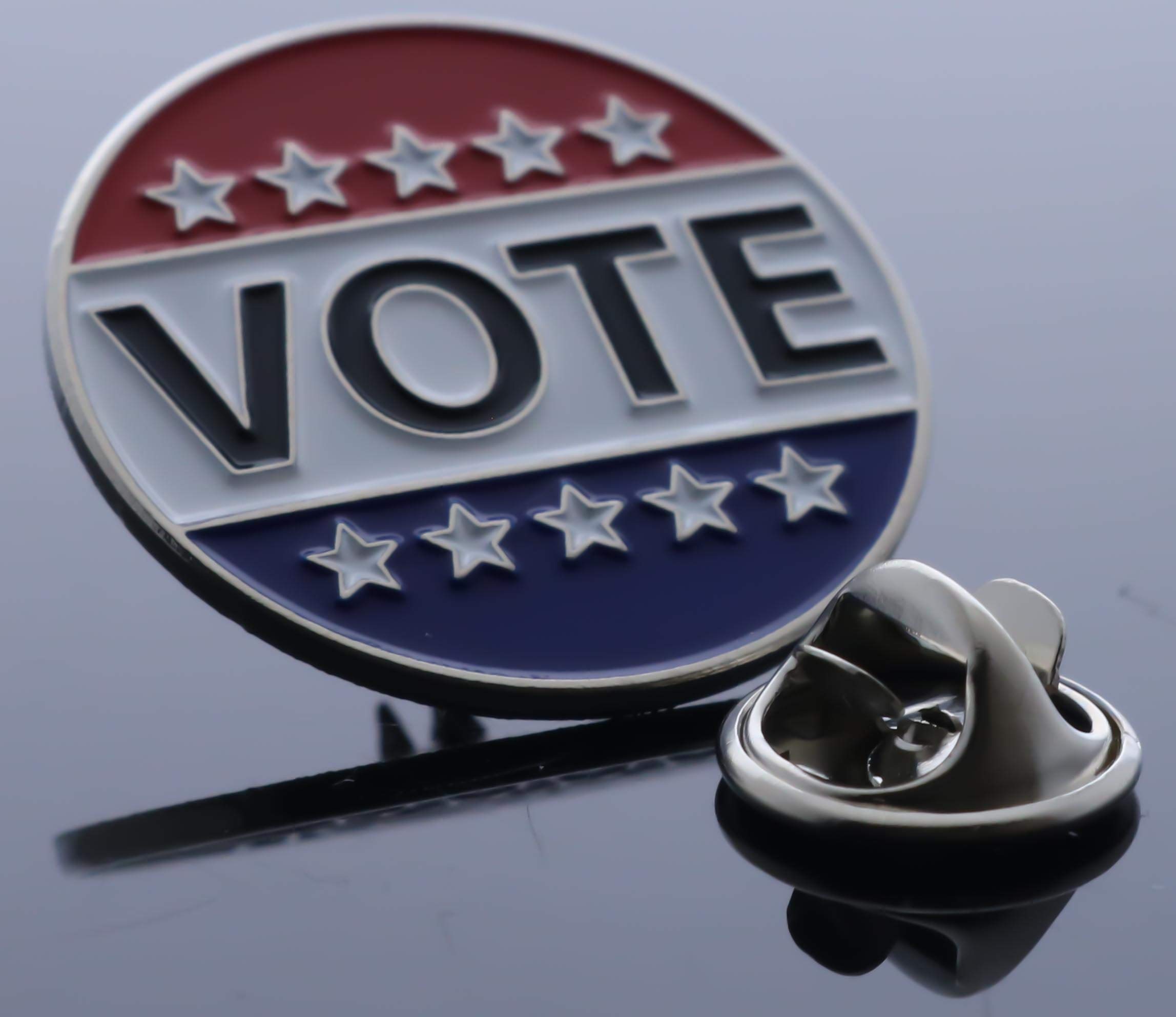 Indiana Metal Craft Marine DAD Enamel Nickel Silver Pin. MADE IN USA