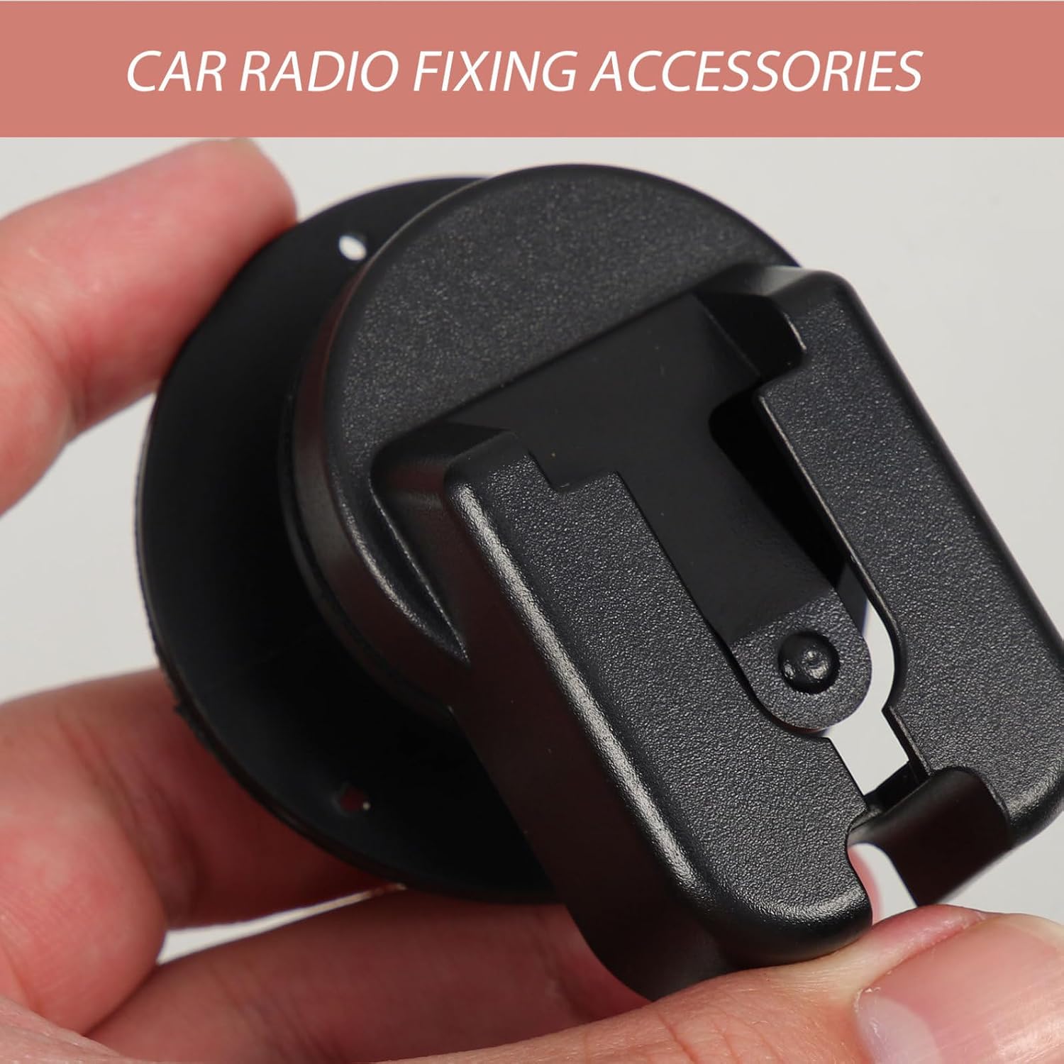 Car Radio Microphone Holder Clip with Screws, Handheld Mic Hanging Mount for Vehicle Use, Black Car Radio Rack Accessory for Secure Handheld Mic Fixing image 4