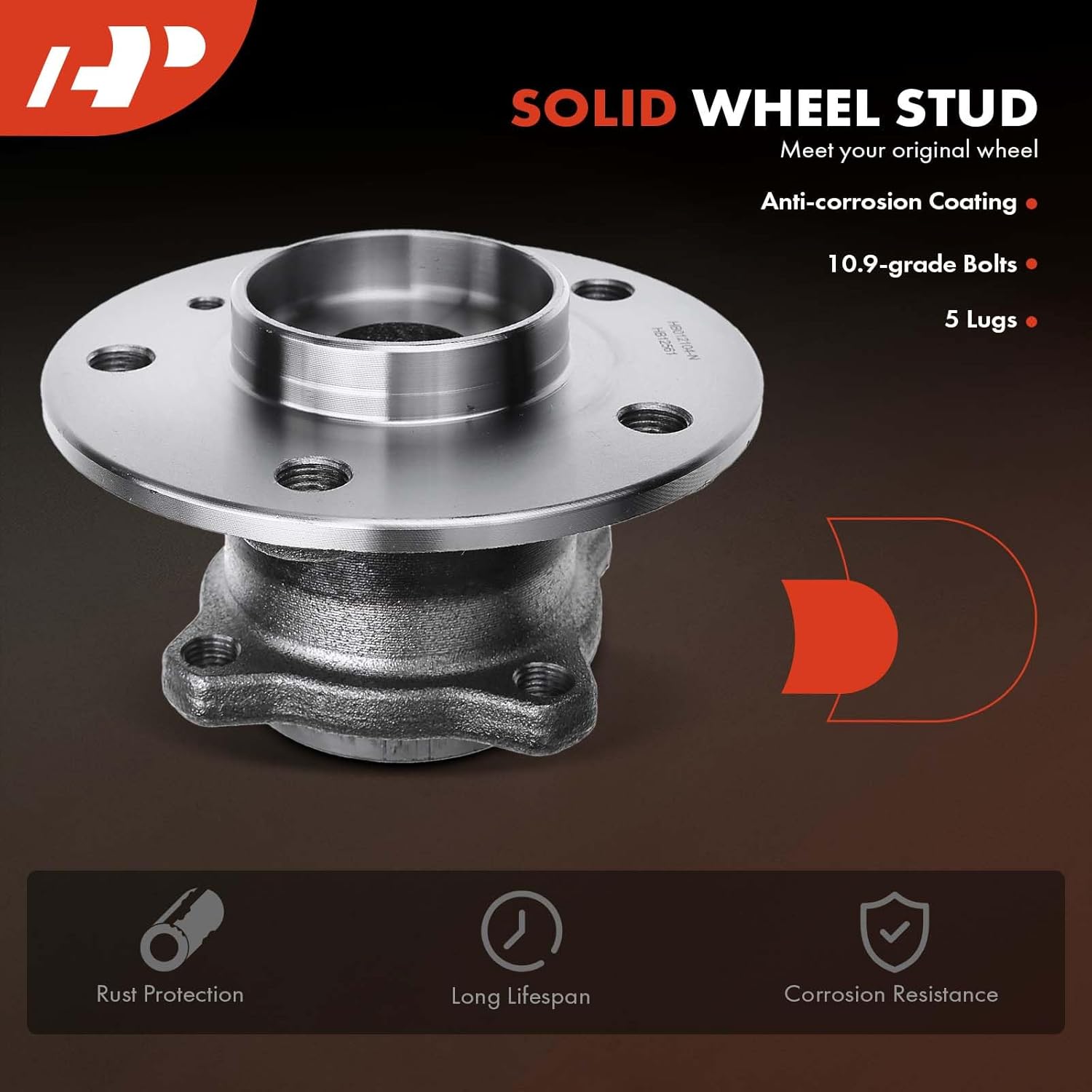 A-Premium Rear Wheel Bearing and Hub Assembly Compatible with Mercedes-Benz CLA250 2014-2019, GLA250 2015-2020, B Electric Drive 2014-2015, B200 2006-2011, B250e 2016-2017, B250 2013-2019