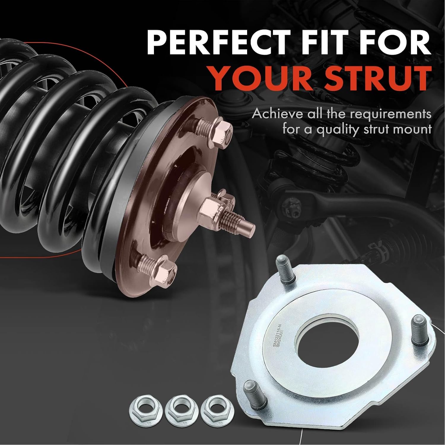 A-Premium Front Suspension Strut Mount Compatible with Nissan Altima 2002-2006 Murano 2003-2007 Maxima Quest Infiniti I30 I35