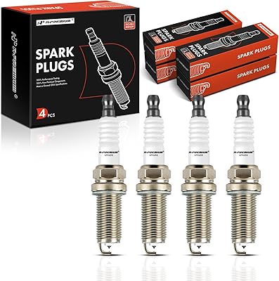 A-Premium Double Iridium Spark Plugs Compatible with Toyota Camry 2018-2020, RAV4 2019-2020, Corolla 2019-2020, Highlander 2020, Avalon 2019-2020 & Lexus ES300h 2019-2020, UX250h, Pack of 4