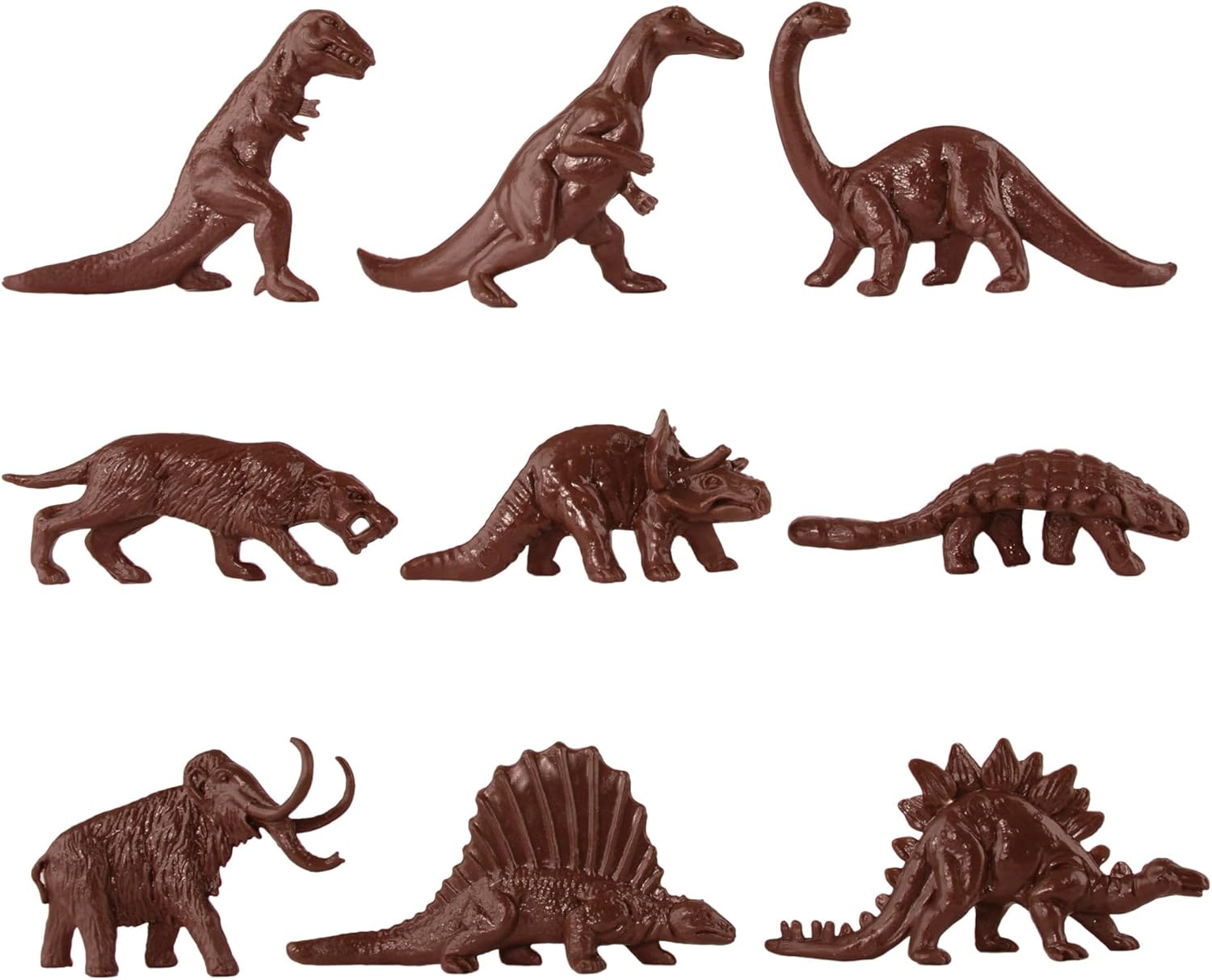 TimMee Bucket of Prehistoric Dinosaur & Caveman - 83pc Plastic Figures & Terrain