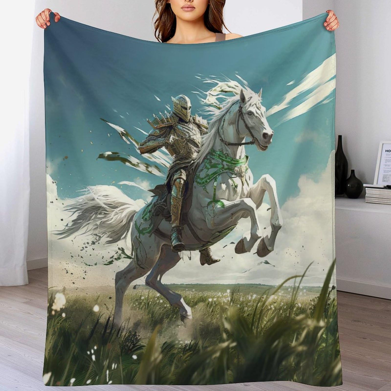 Couverture de canapé cheval plaid flanelle pour protéger vos fauteuils et réchauffer vos nuits