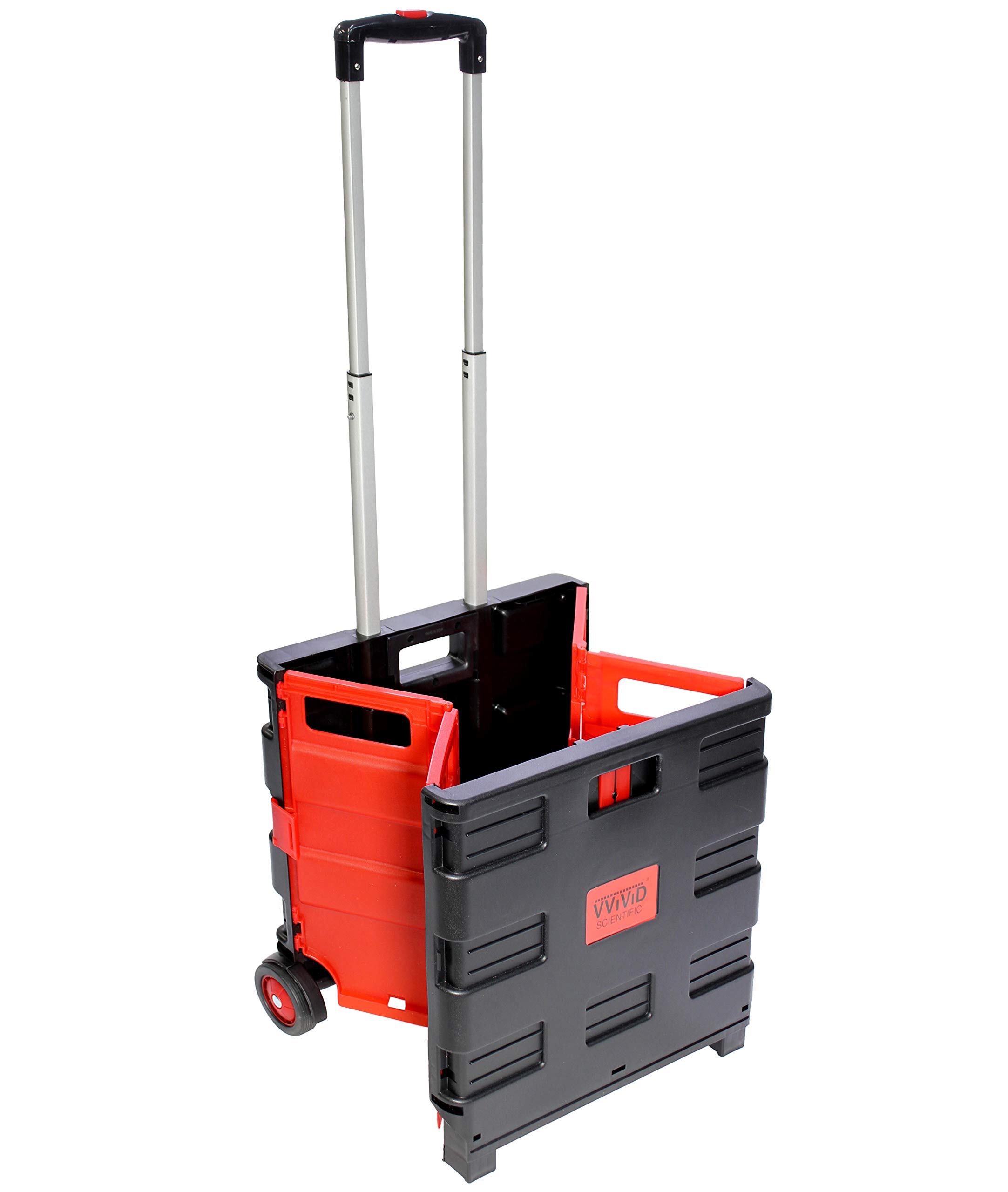 VViViD FLDCRT35KG Large TwoWheeled Folding Plastic Universal Utility