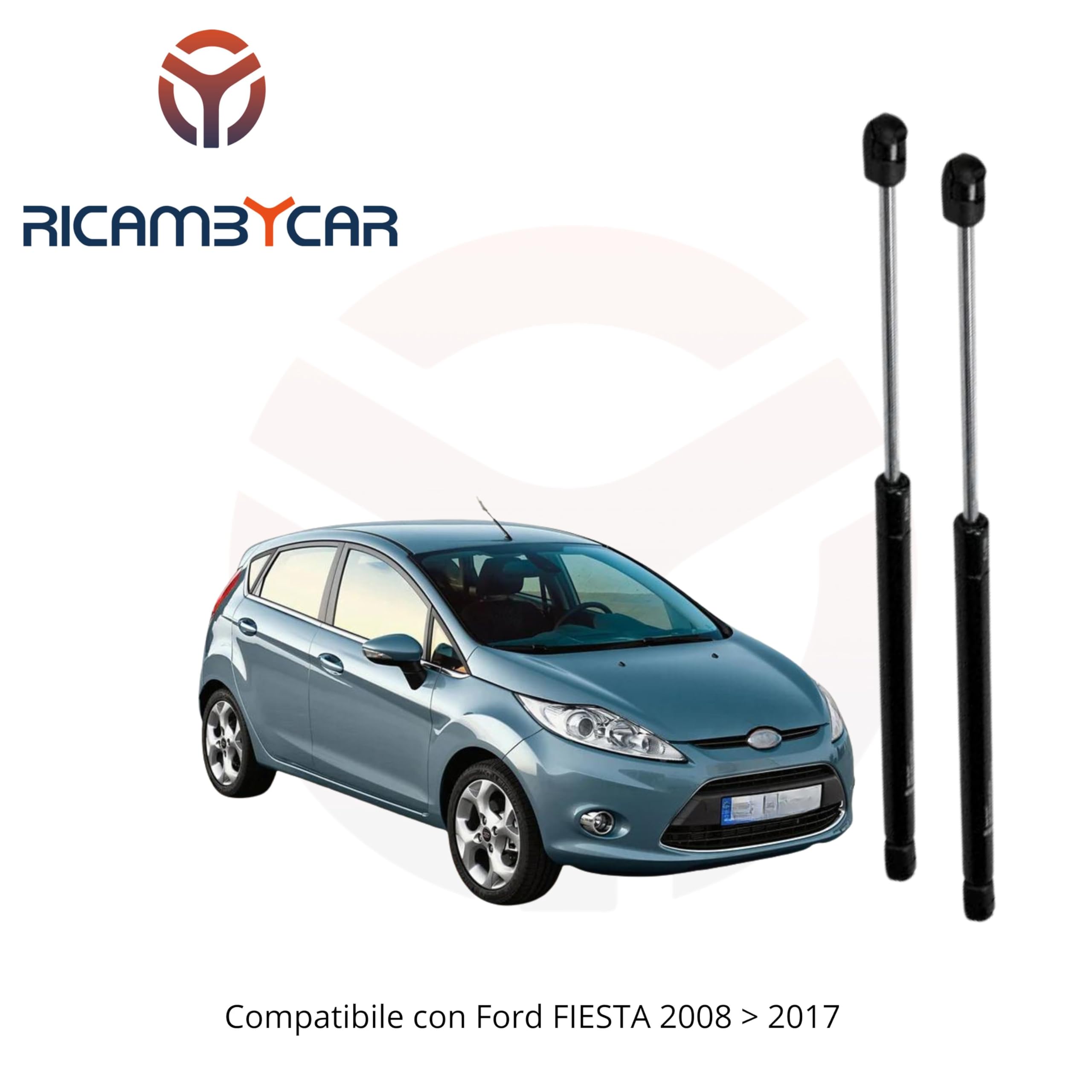 Coppia Molle a Gas Portellone Posteriore Compatibile con Ford FIESTA 2008 > 2017