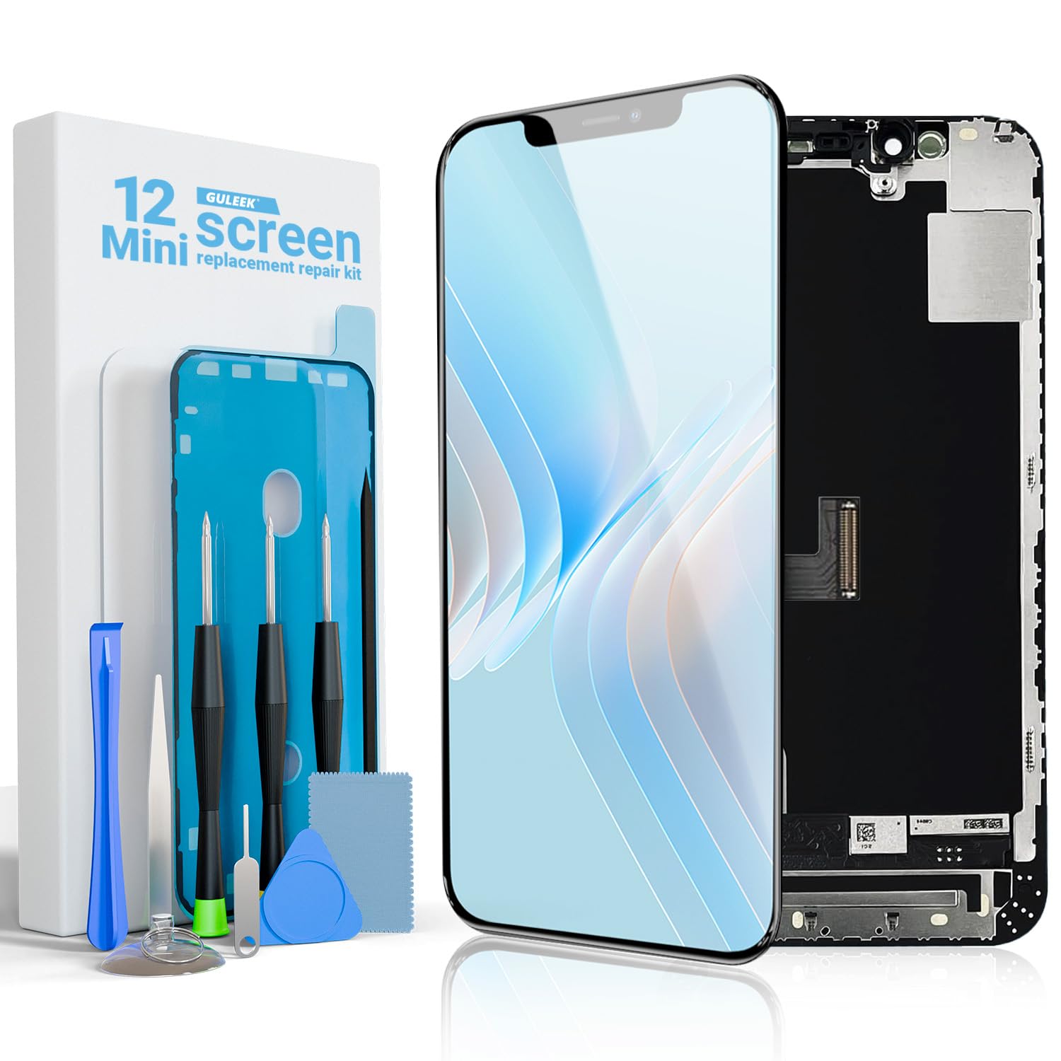 Display per iPhone 12 Mini, Schermo LCD FHD COF 5,4" Touch Screen Integrato
