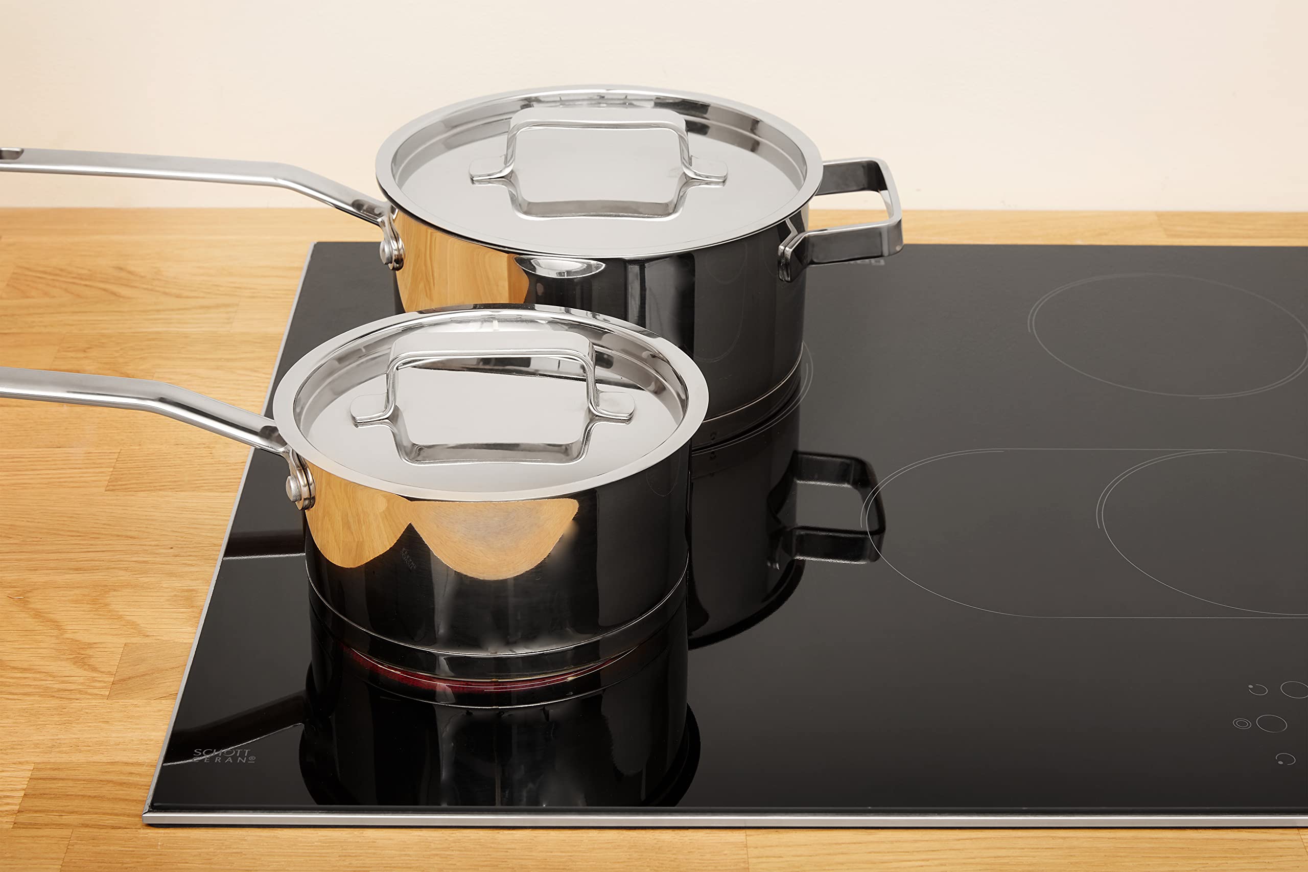 Privileg BAKO Turn&Go Steam 500 Einbau-Backofen 71 L Hydrolyse-Reinigung Heißluftbackofen 11 Funktionen Glaskeramik-Kochfeld