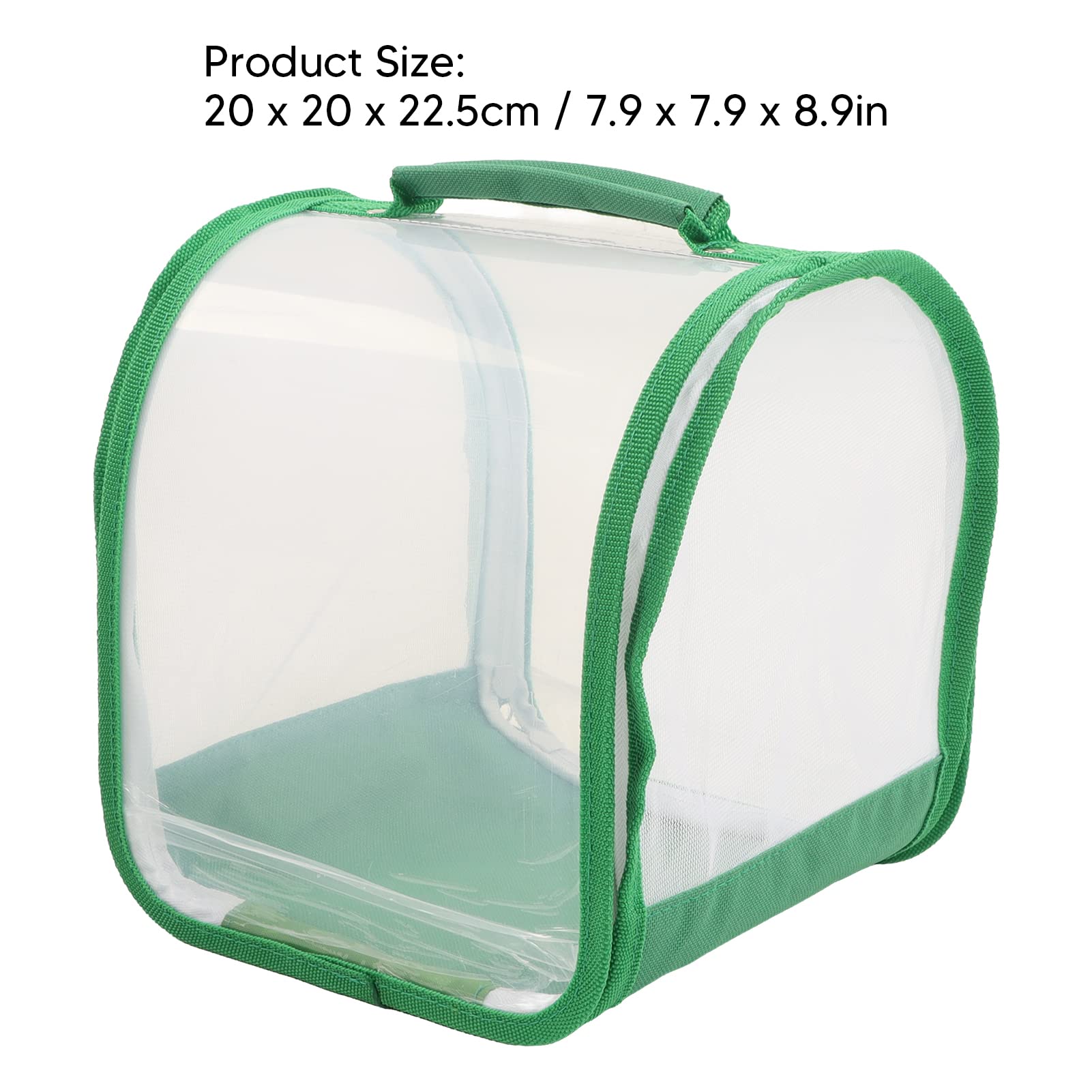 Hábitat de Mariposas Transparente Jaula Insectos Plegable con Asa Portátil para Observación Crianza Interior Exterior Fácil Transporte
