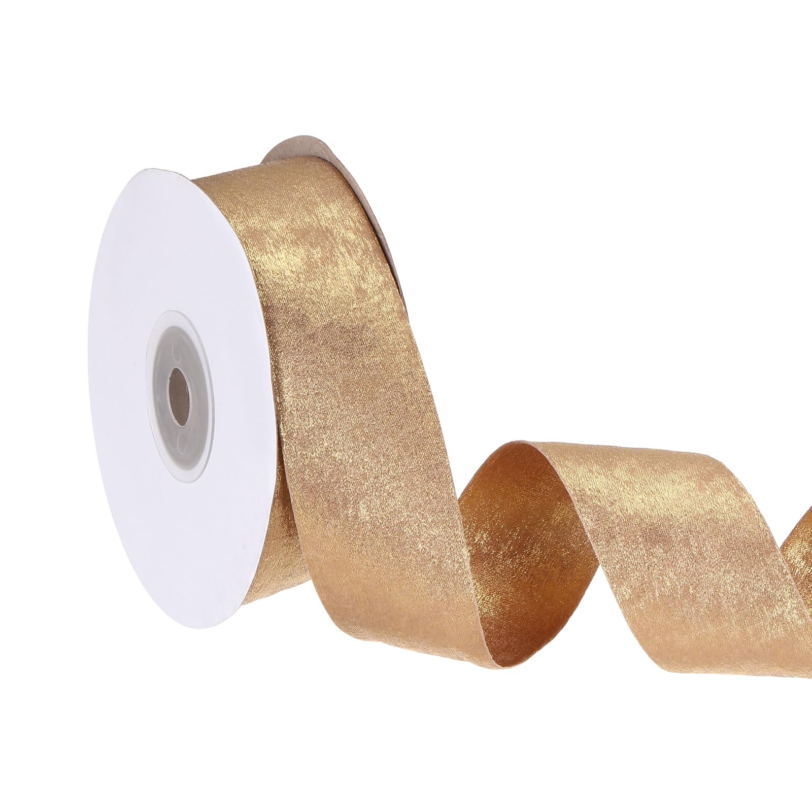 Ruban jaune 3.8 cm pour mariage et emballage cadeau pailleté PATIKIL