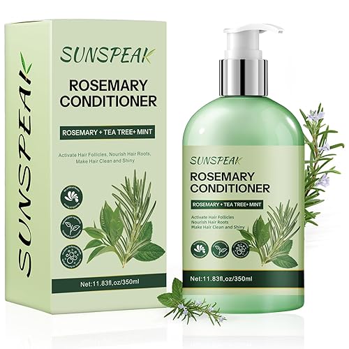 Acondicionador de romero para el crecimiento del cabello acondicionador hidratante engrosante para hombres y mujeres con aceite de árbol de té de