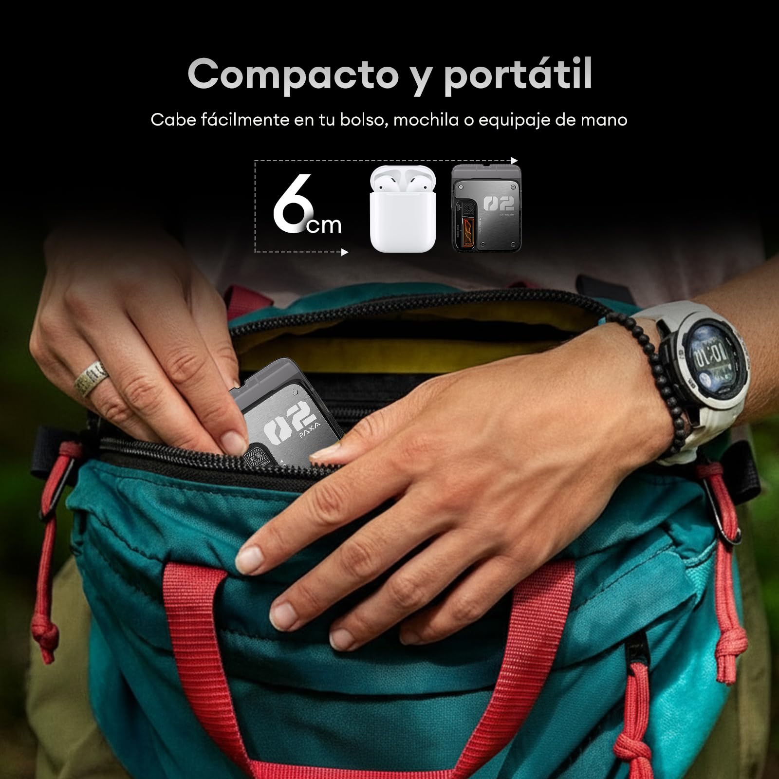 PAXA T01 Afeitadora Electrica Hombre,Mini Maquinilla De Afeitar Hombre,9000RPM,IPX7 Para Seco Y Húmedo,Doble Cabezal Rotatorio Inalámbrica,Recargable USB-C Para Hogar,Coche Y Viaje,Grigio