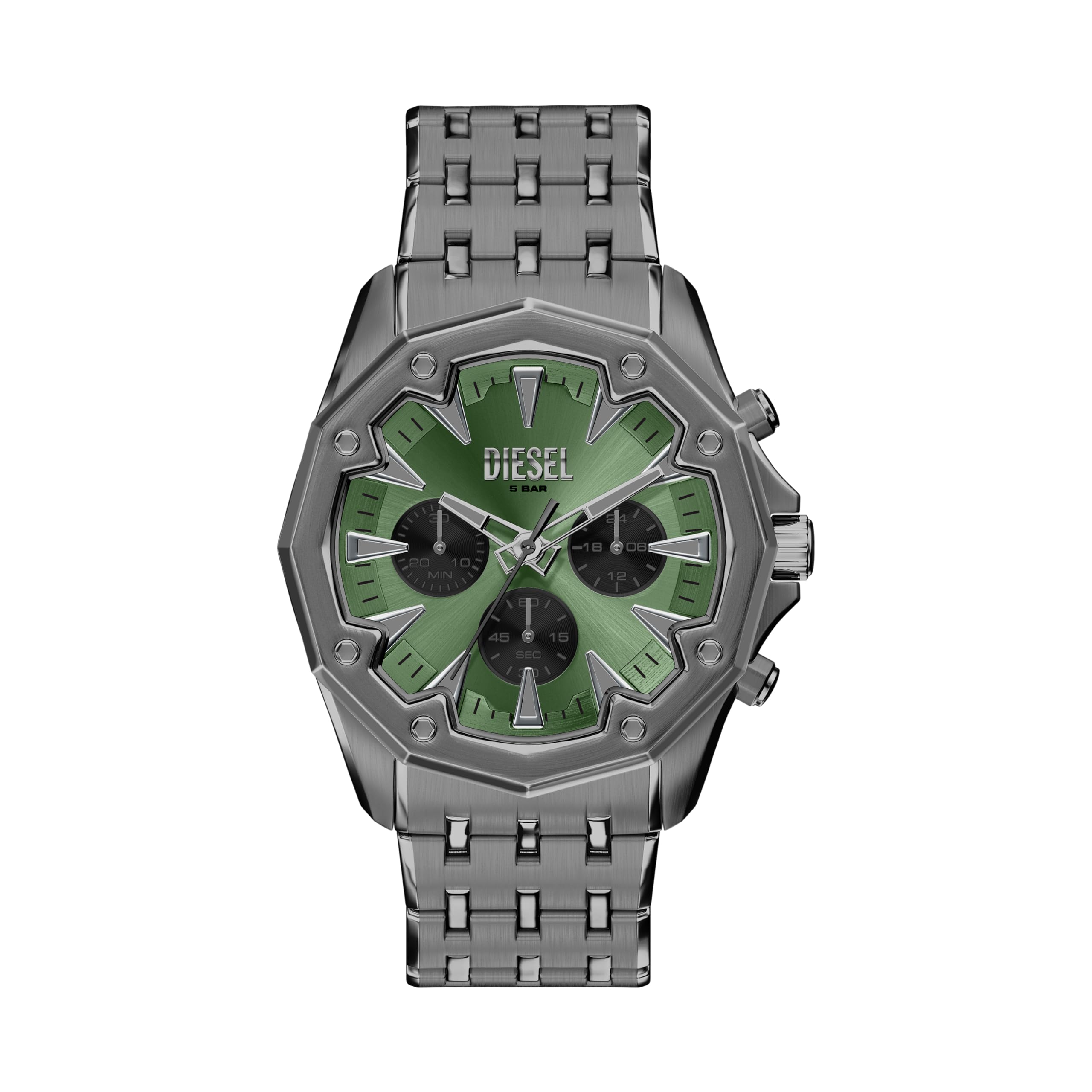 Diesel Stinger Reloj de Acero Inoxidable en Tono Gunmetal para Hombre, DZ4711