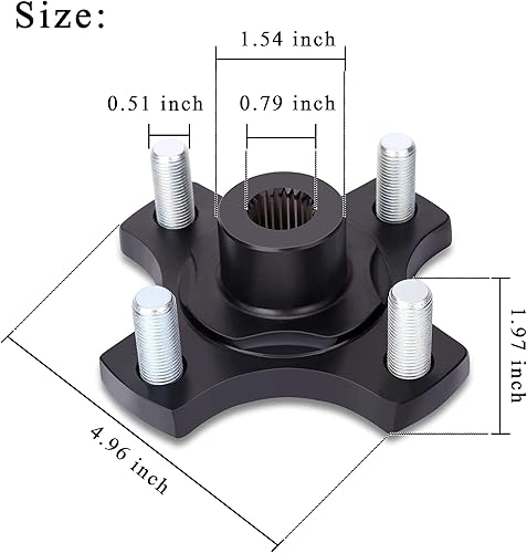 Miniatura 7 de 10L0L Placa de brida de cubo de eje trasero para carrito de golf EZGO RXV de 2008 en adelante, paquete de 2 unidades OEM # 604112, 615604, 70968-G03