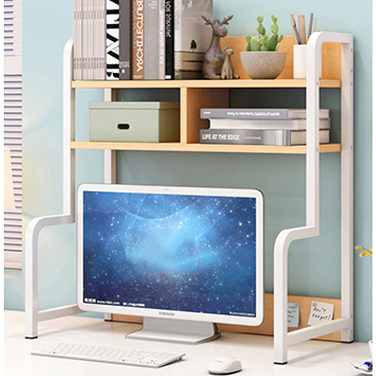 Amazon.co.jp: オフィスの本棚 デスクトップ本棚本棚簡単デスクトップ