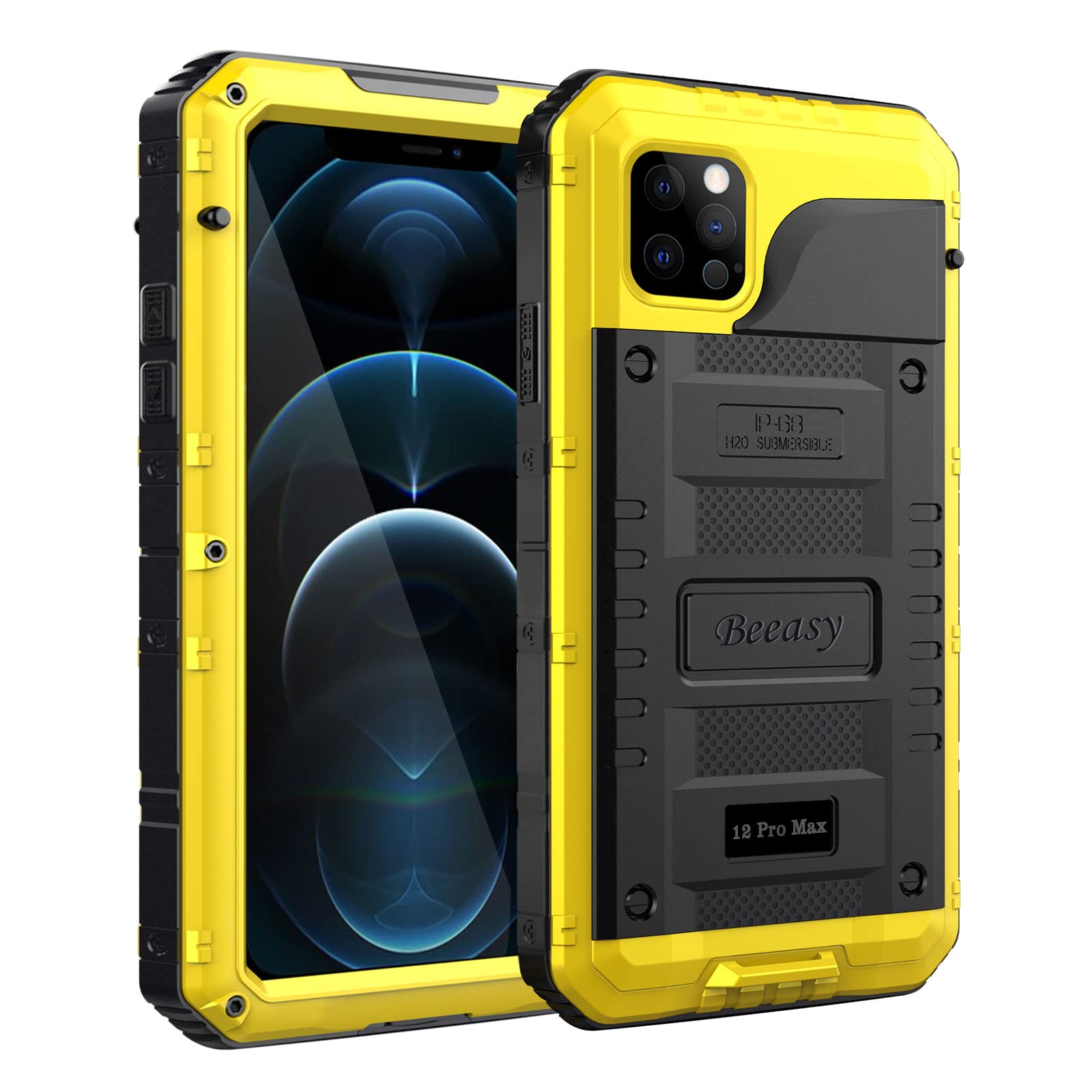 Coque iPhone 12 Pro Max étanche Beeasy en métal renforcé de qualité - 7