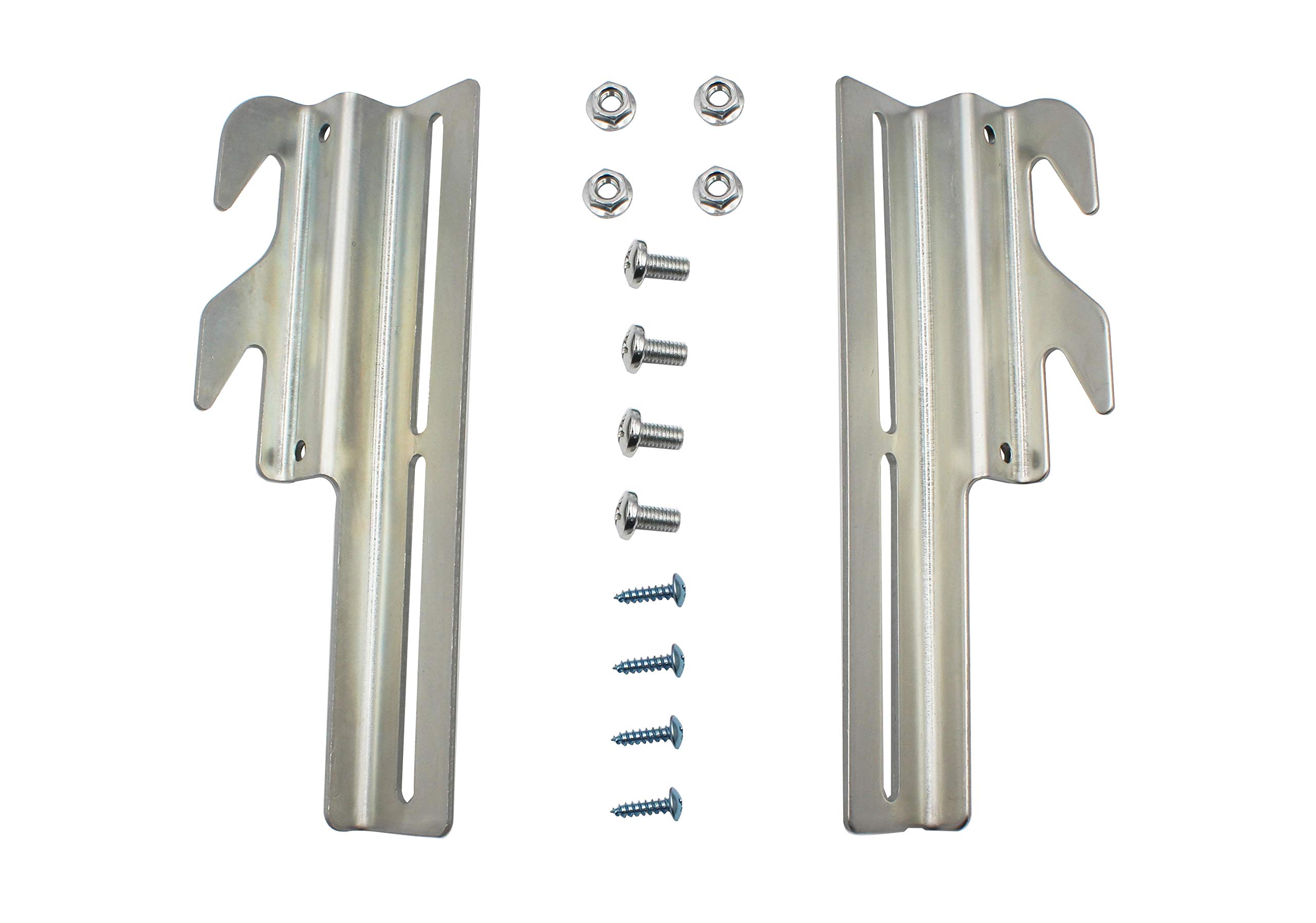 #711 Bolt-On to Hook-On Bed Frame Conversion Brackets with Hardware Hook Plate Adapter for bed adjustment