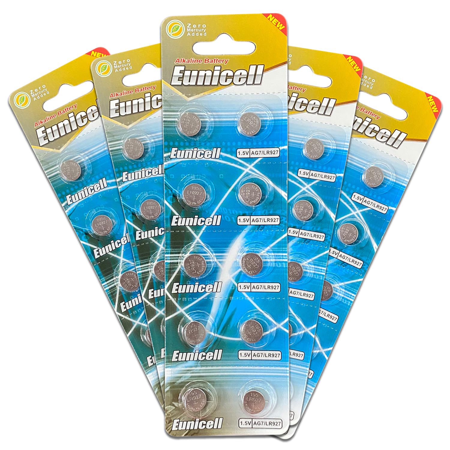 Pack of 10 - LR920/AG6 Eunicell 1.5V Button Coin Cell Alkaline Batteries - Suitable for use in LED lights, Digital Voice Recorders, Toys, Blood Glucose, Cholesterol Testing, Meters, Toys — view 8