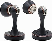 Vista 21 de Tope de puerta magnético mental sólido, montado en la pared, bronce aceitado