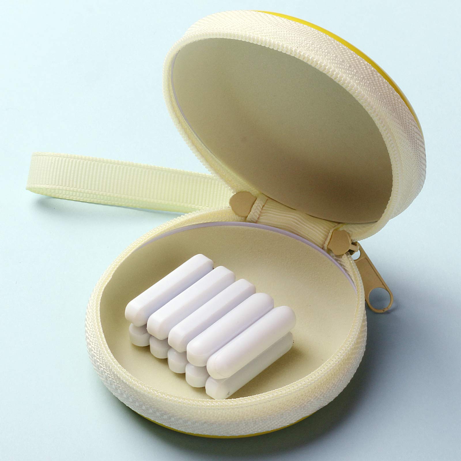 Ks-Tek10pcs 30mm(1.18 inch) PTFE Magnetic Stir Bar,White Color,Laboratory Bar,Stir Plate Bar,Stir Plate Magnet,Stir Rod Magnetic