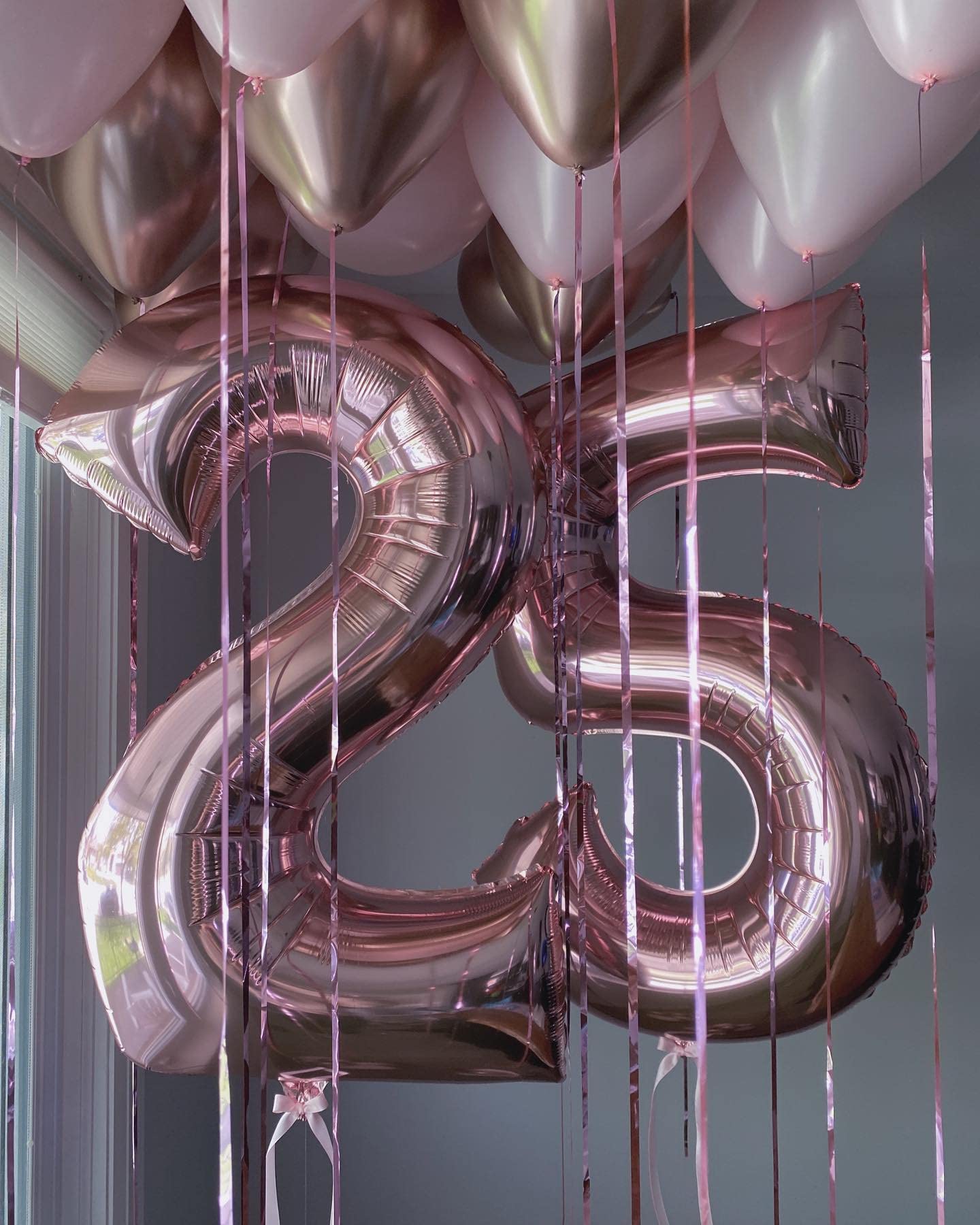 Amazon | 40インチ ローズゴールド 15 数字 風船 巨大 15個 ホイル