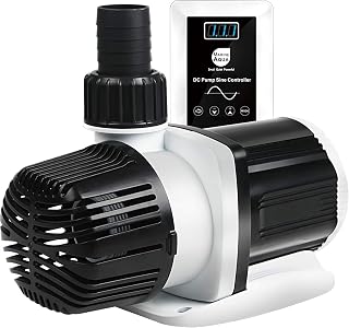 Orlushy DC-9000 Silent DC Aquarium Pump 2377GPH 60W Sine Wave Controller - Ultra Quiet Return Pump for Reef Marine Freshwater Tanks