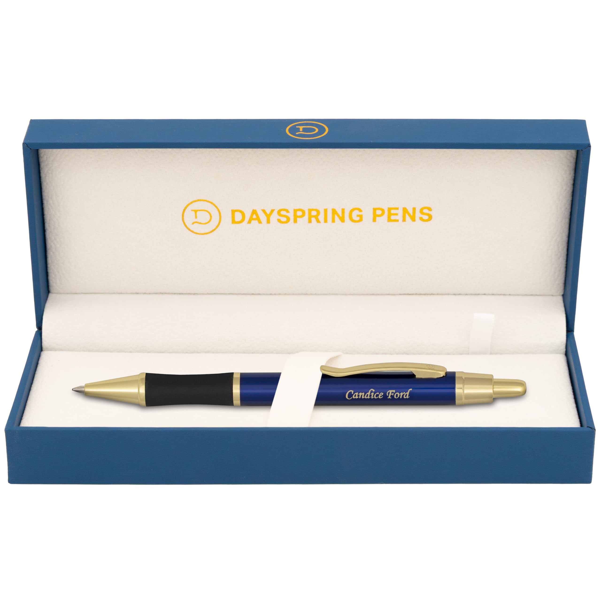 Dayspring Monroe Blue Engraved Pen