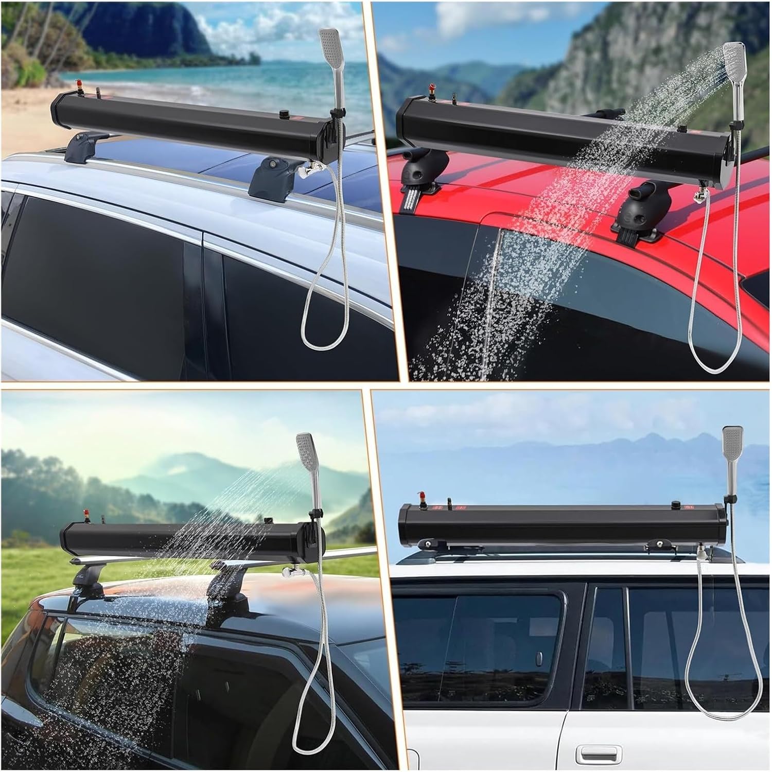 Portable 30L Road Shower – Solar Heated for Truck & RV