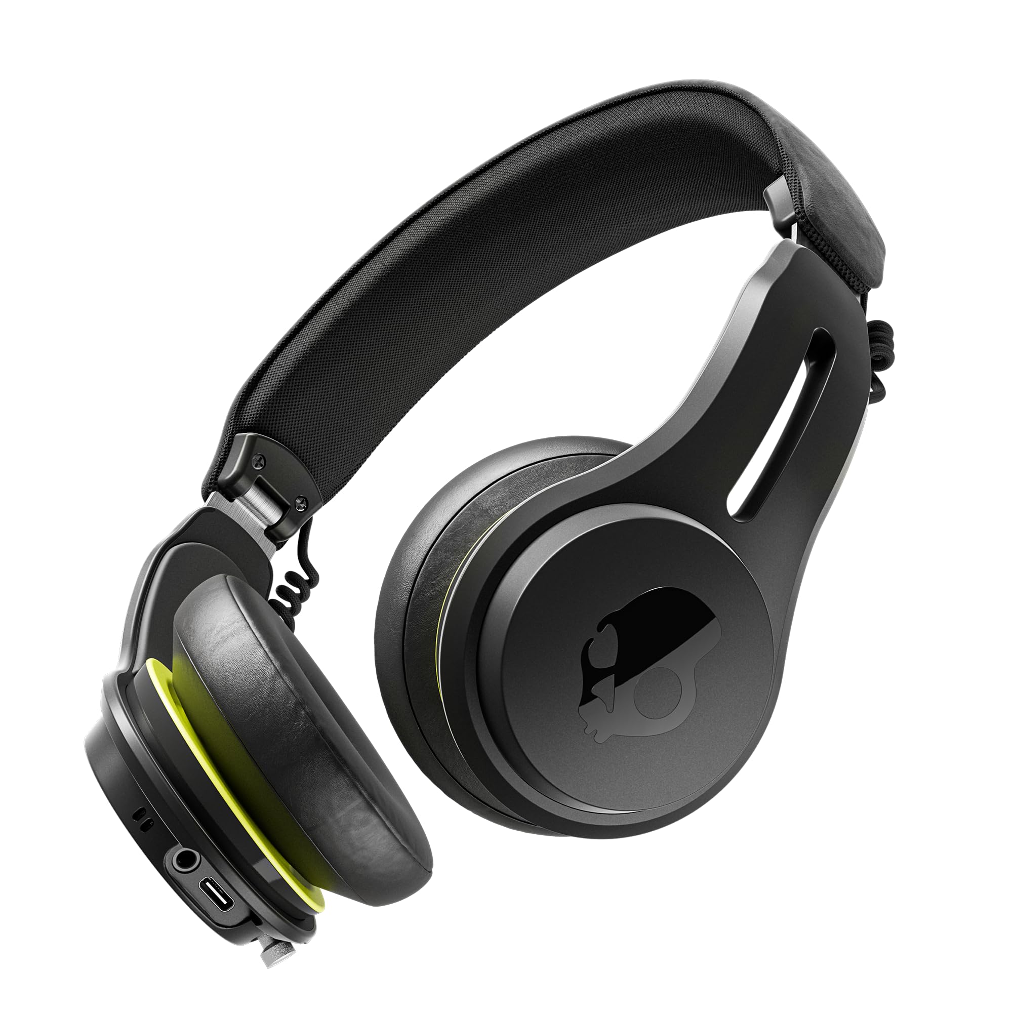 Skullcandy Icon ANC On-Ear – Bluetooth-Kopfhörer mit Active Noise Cancelling, 60 Stunden Akku, Mikrofon, Schwarz