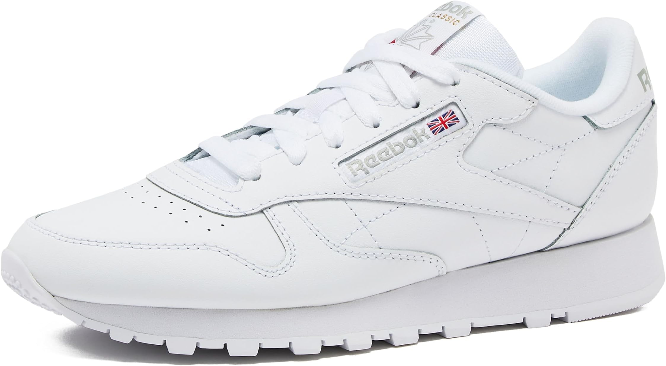 Classic Leather Sneakers for Women - Black or White Tennis Shoes Womens Size 5 to 11