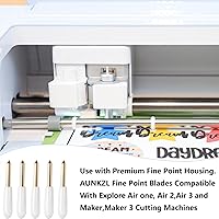 Vista 4 de 10 piezas de cuchillas de punta fina premium, AUNKZL cuchillas de repuesto compatibles con Explore 4/3/Air 2/Air/Air One/Maker 4/3/2