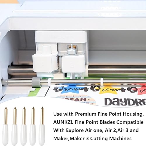 Miniatura 4 de 10 cuchillas de punta fina de alta calidad, cuchillas de repuesto compatibles con máquinas de corte ExploreAirAir 2Air 3MakerMaker 3Expression