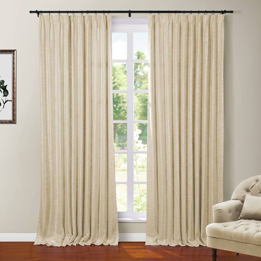 JRベージュ プリーツデザイン ドレープカーテン 露草 ドレープカーテン – WARDROBE sangetsu
