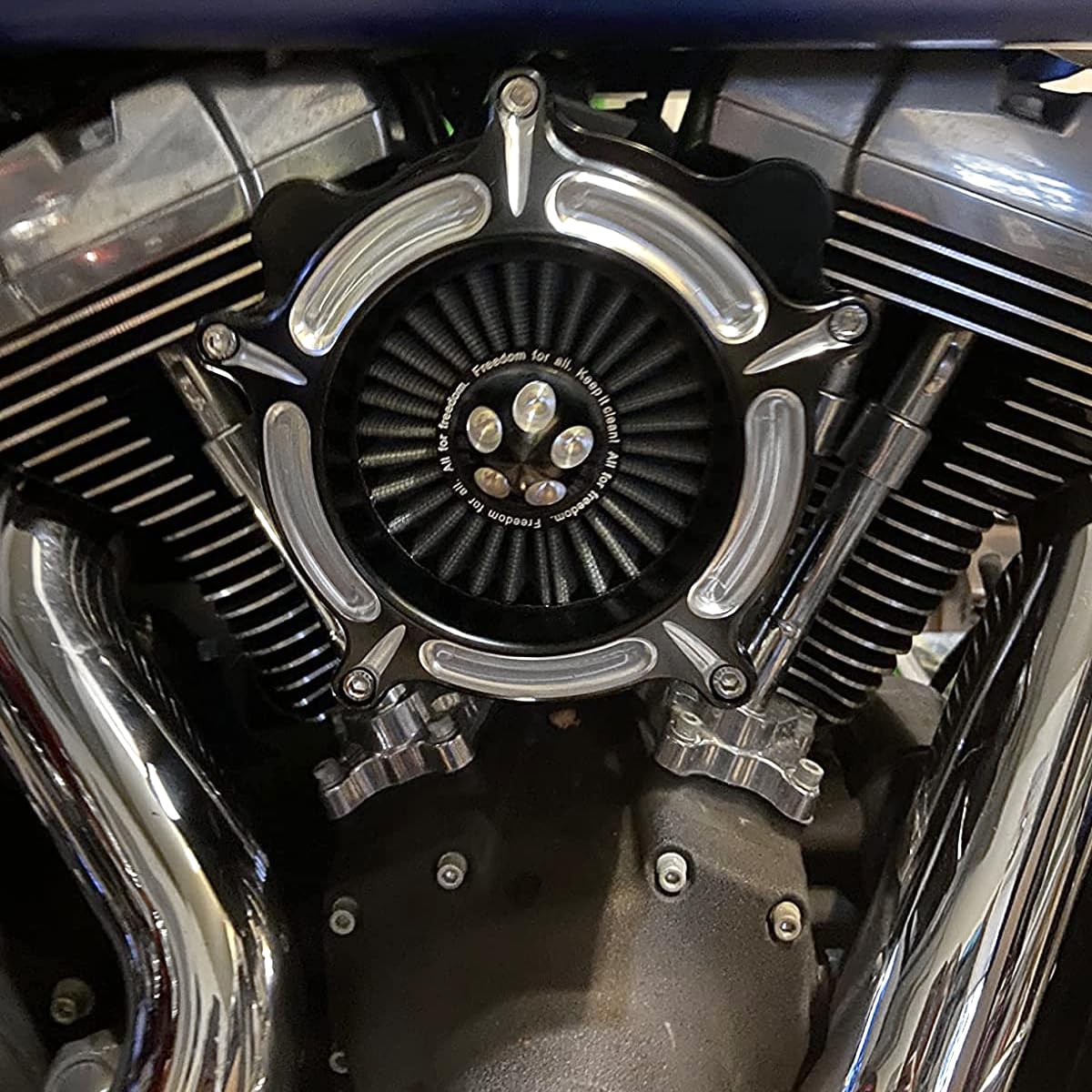 Road glide filtro aria Turbina Spike filtro aria road king Per Harley Touring street Glide 08-16 nero