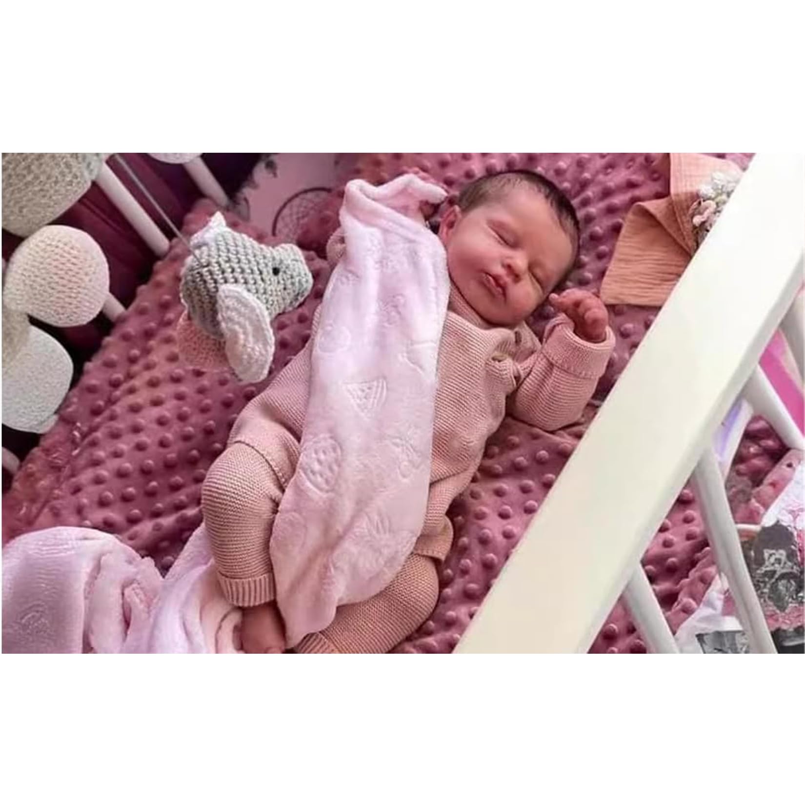 Reborn Babypuppen Mädchen 20 Zoll Handgemachte Babys Lebensechte Weicher Stoffkörper Sie Sieht aus und fühlt Sich genau wie EIN echtes Baby