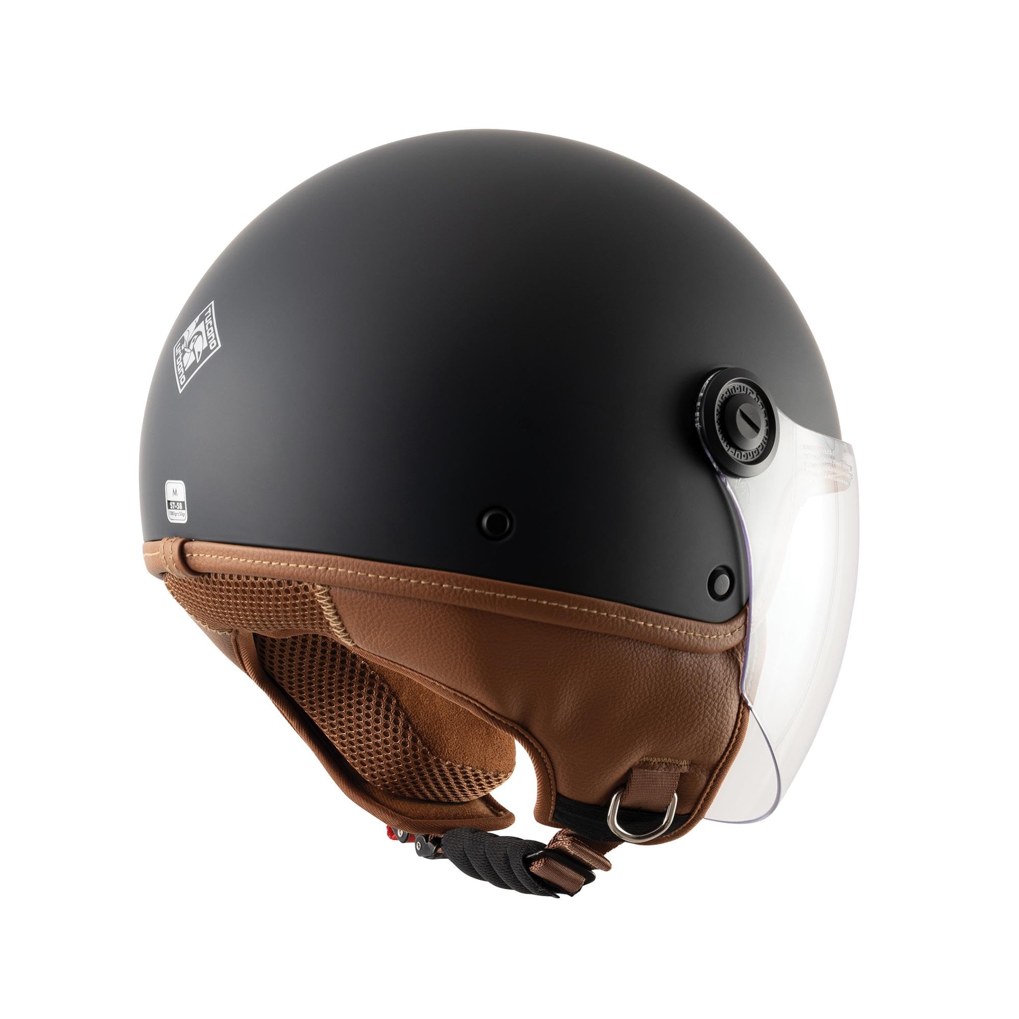 TUCANO URBANO C1000N4 Casco jet nero opaco intenso