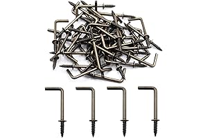 Antique Brass idealsv 1-1/4 Inch 1 Shape Screw Hooks