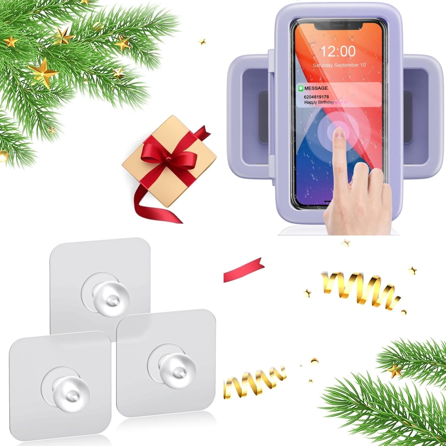 Shower Phone Holder LC-dolida Waterproof 480 Bahrain Waterproof