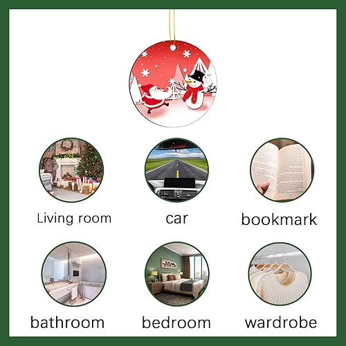 Miniatura 6 de 32 piezas de adornos de sublimación de metal, adornos de Navidad, adornos de Navidad de sublimación en blanco para decoración de árbol de Navidad