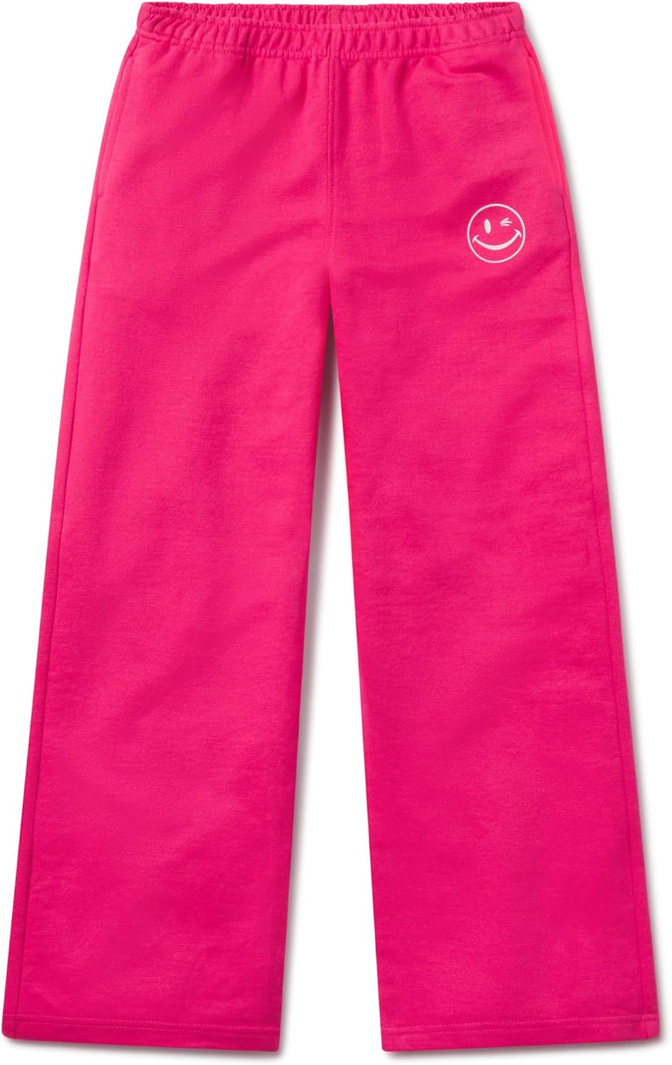 Joe Boxer Girls Baggy Sweatpants, Girls Sweatpants Wide Leg French Terry Valentine Outfits for Girls