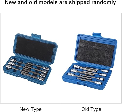 Miniatura 4 de Juego de llaves Torx extra largas, 7 piezas de 38 pulgadas, juego de dados de estrella T25 T30 T40 T45 T50 T55 T60