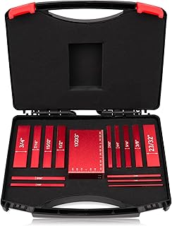 15 PCS Setup Blocks for Woodworking, Precision Aluminum Height Gauges for Router and Table Saw, Set Up Blocks for Woodworking Tools