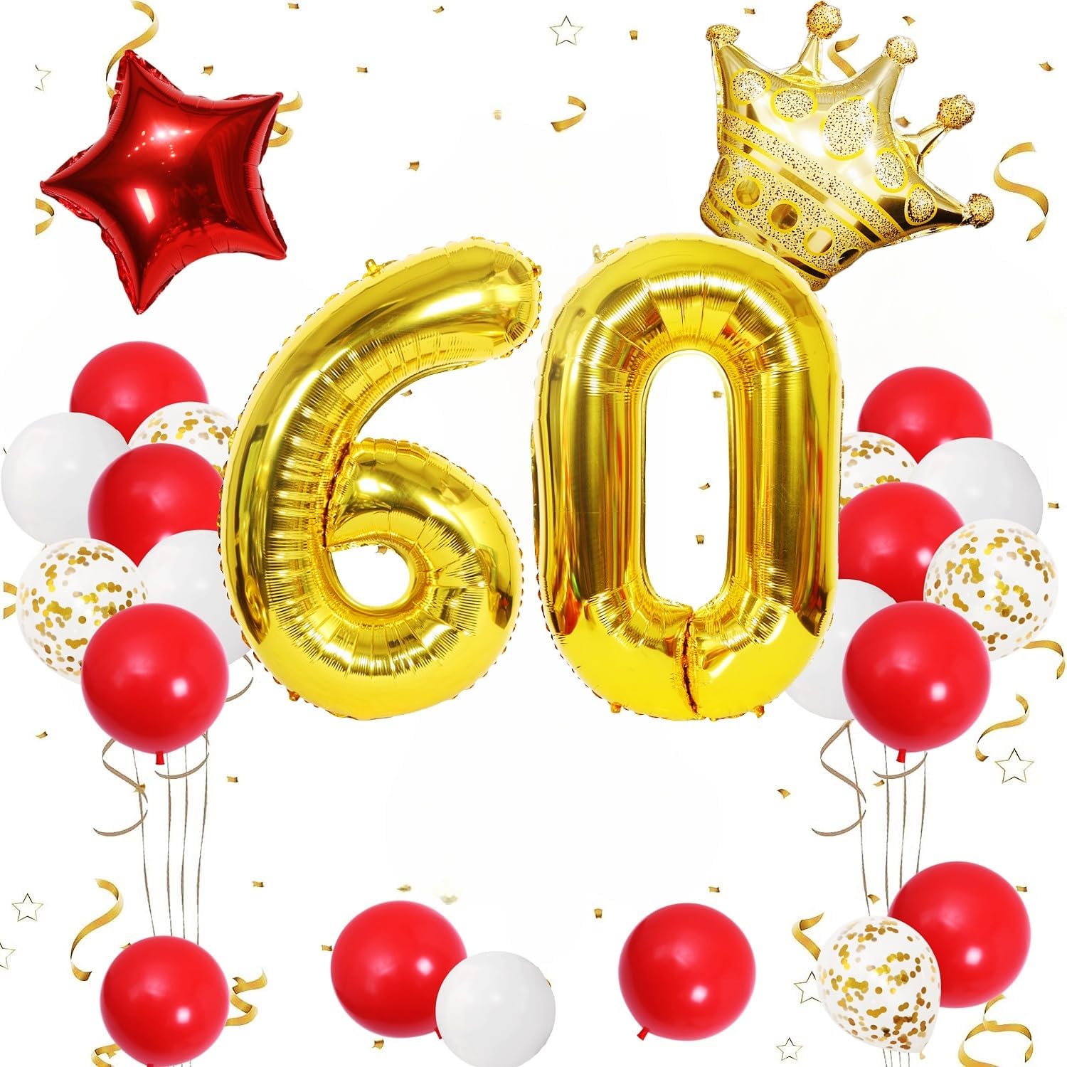 Anlixin 60th Birthday decorations for girl women with 40